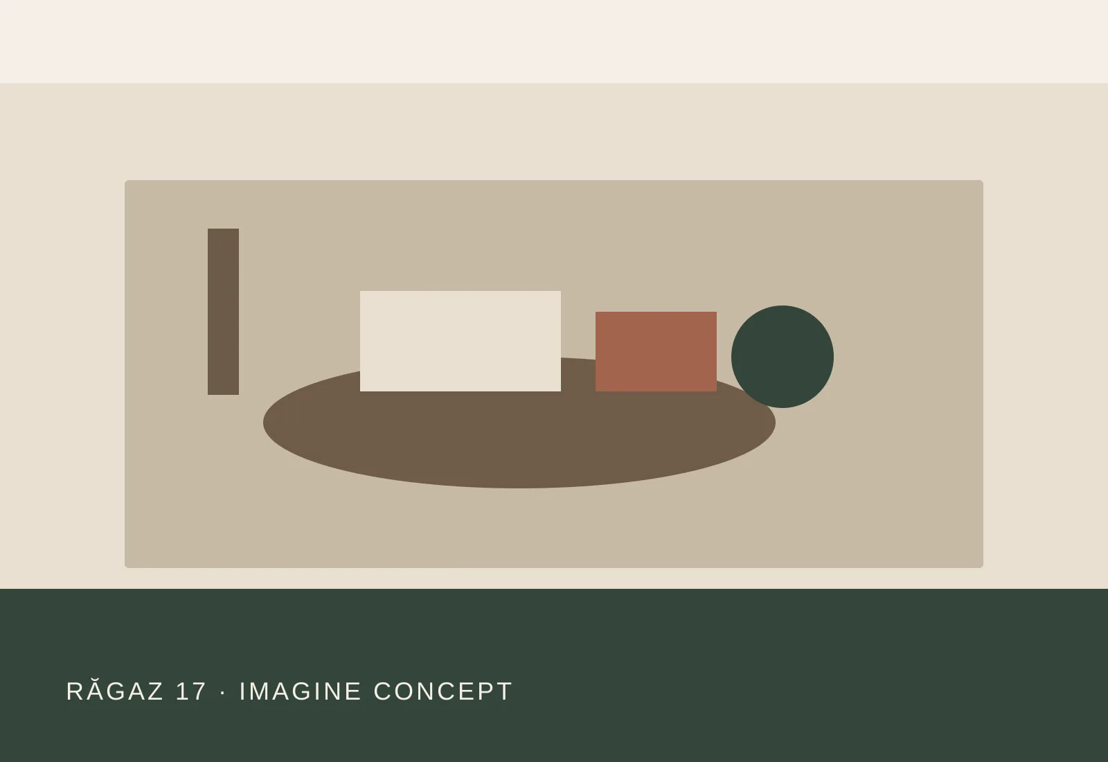 Masa, imagine concept pentru experiența Răgaz 17